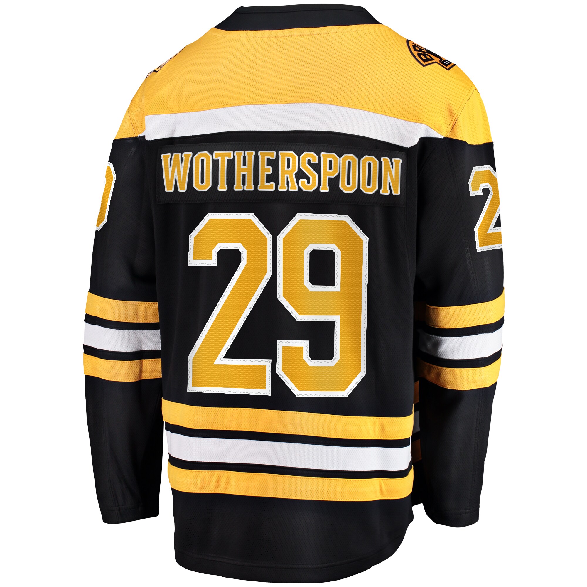 Boston Bruins Parker Wotherspoon Black Home Premier Breakaway Player NHL Jersey Men's
