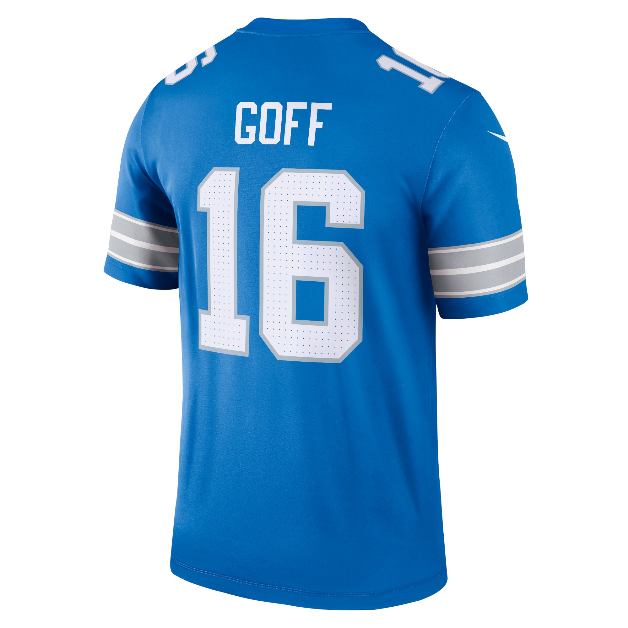 Detroit Lions Jared Goff Blue Team Legend Player Performance Top NFL Jersey Men's