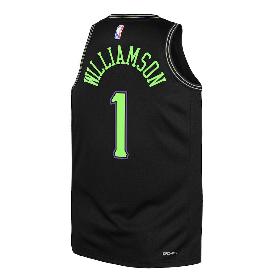 Zion Williamson 1 New Orleans Pelicans 2023/24 City Edition Swingma Black NBA Jersey Youth
