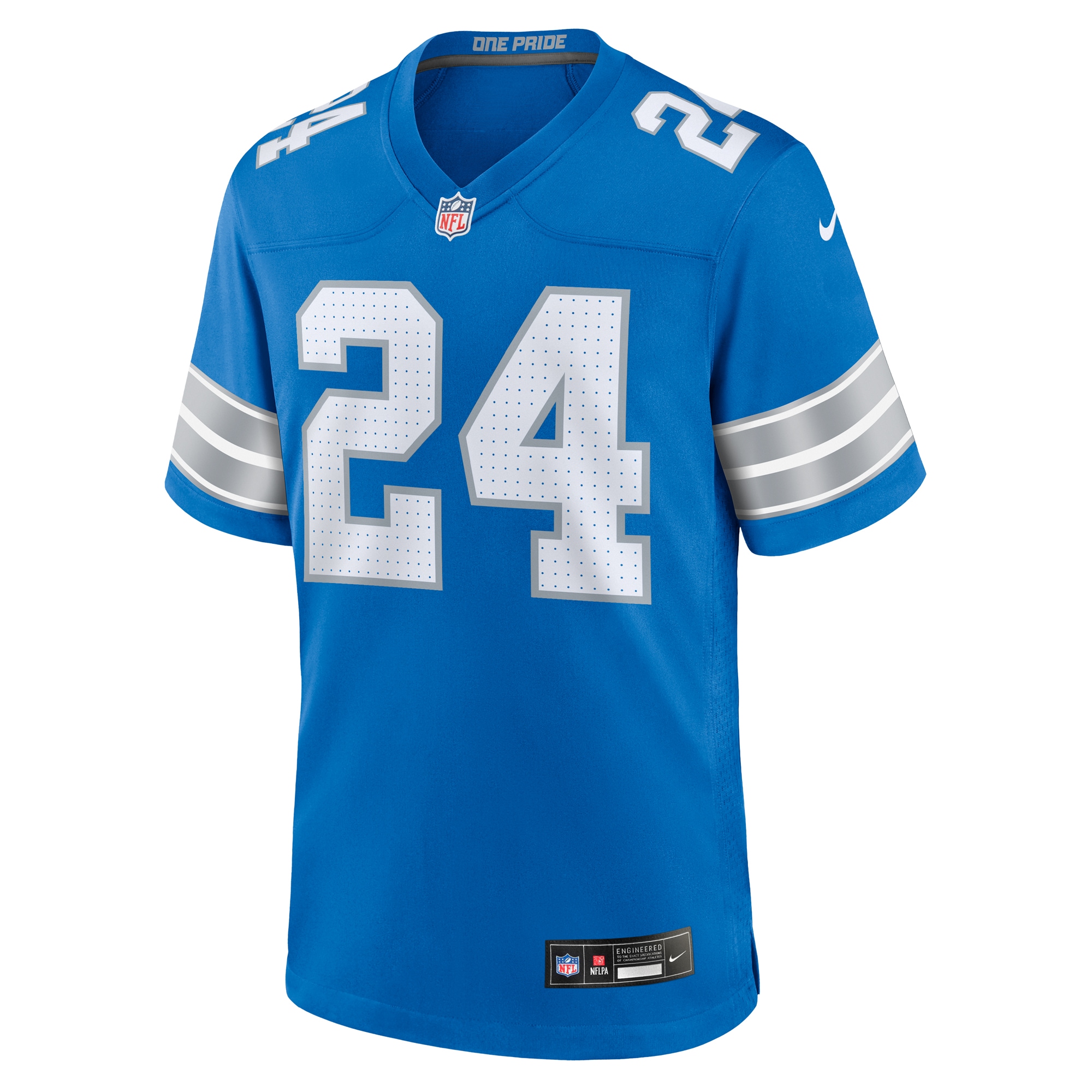 Detroit Lions Loren Strickland Blue Team Game NFL Jersey Men's