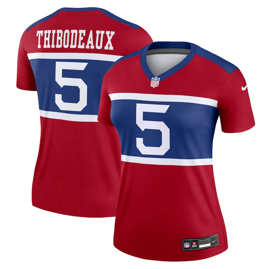 Kayvon Thibodeaux 5 New York Giants Alternate Legend Player Century Red NFL Jersey Women's