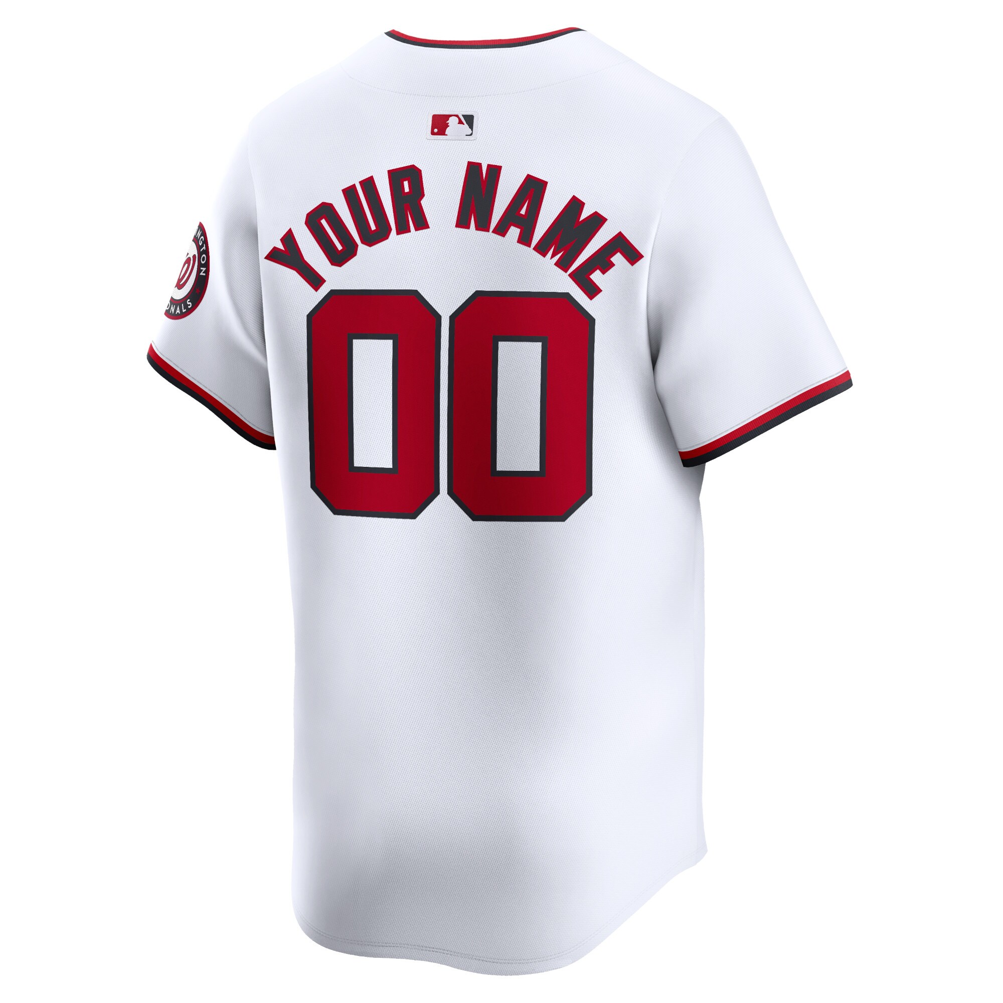 Washington Nationals White Home Limited Custom MLB Jersey Youth