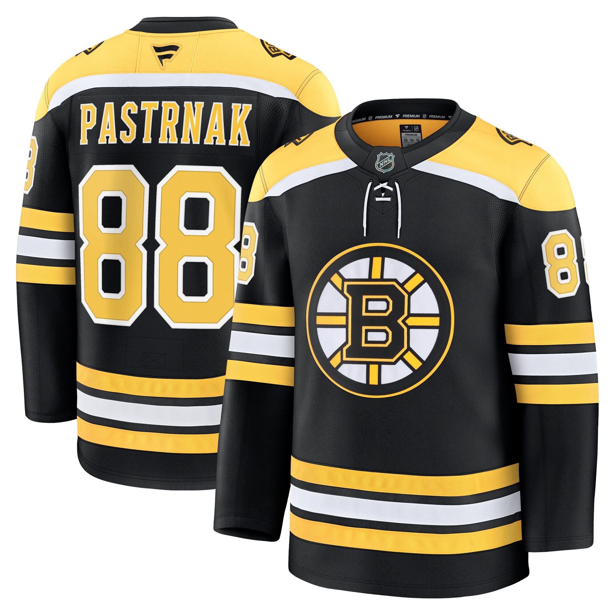 Boston Bruins David Pastrnak Black Home Premium NHL Jersey Men's