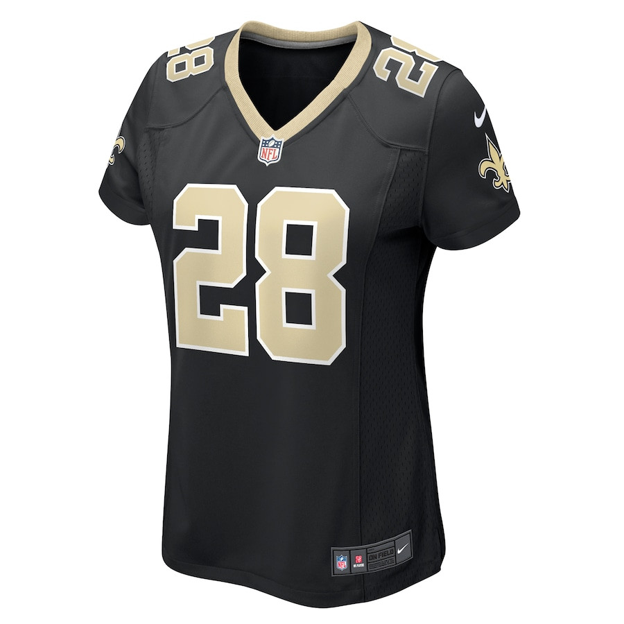 Rejzohn Wright 28 New Orleans Saints Game Black NFL Jersey Women's