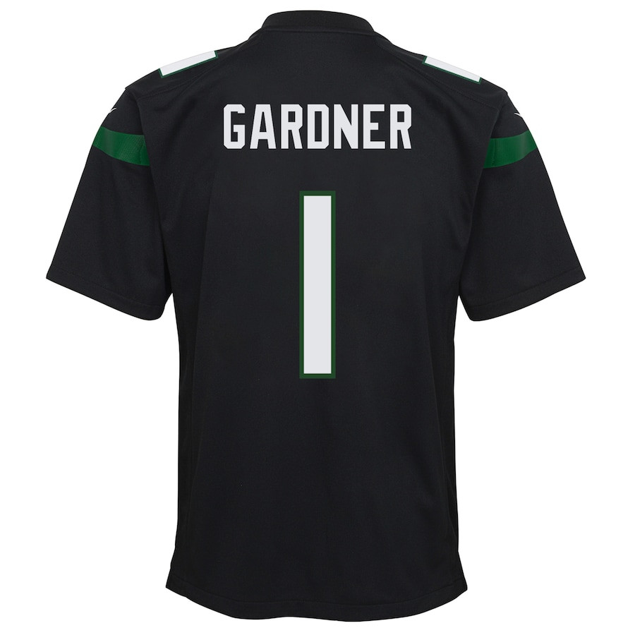 Ahmad Sauce Gardner 1 New York Jets Game Black NFL Jersey Youth