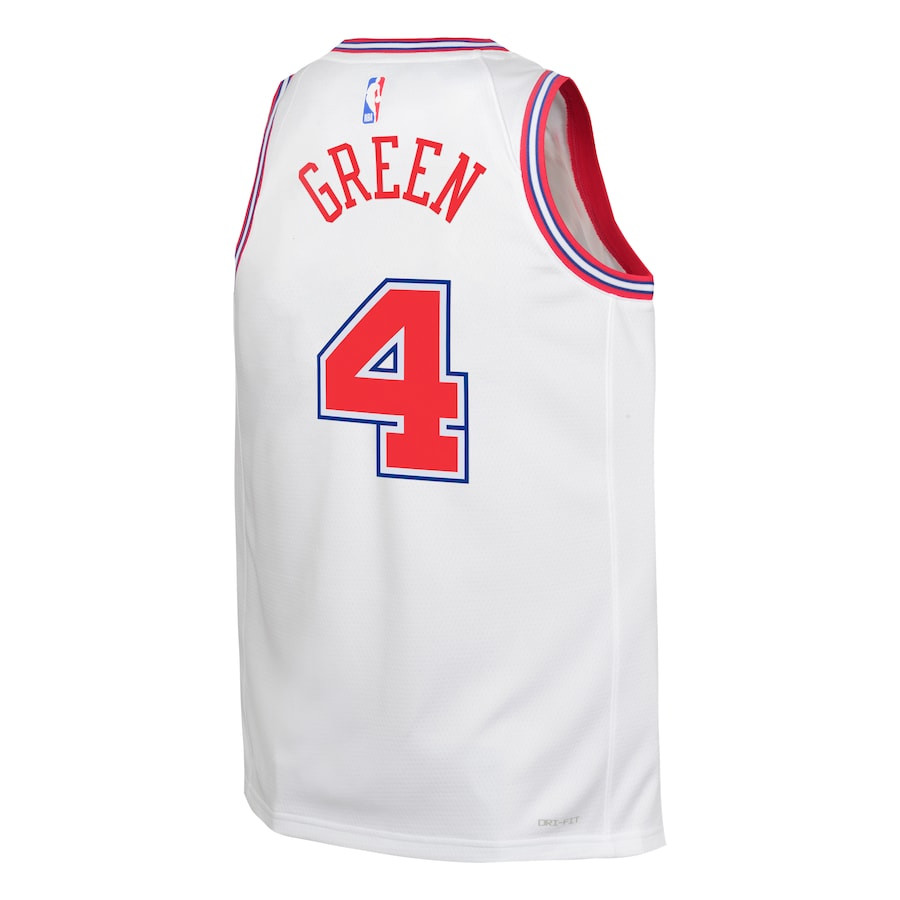 Jalen Green 4 Houston Rockets 2023/24 City Edition Swingma White NBA Jersey Youth
