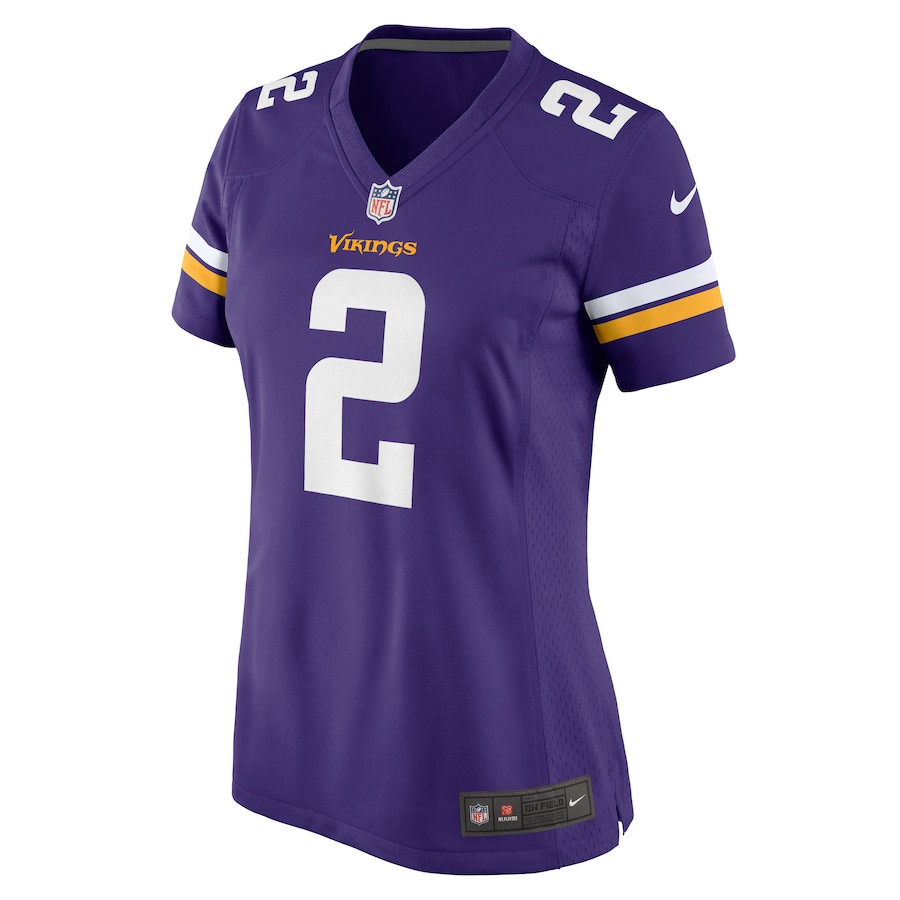 Stephon Gilmore 2 Minnesota Vikings Game Purple NFL Jersey Women's