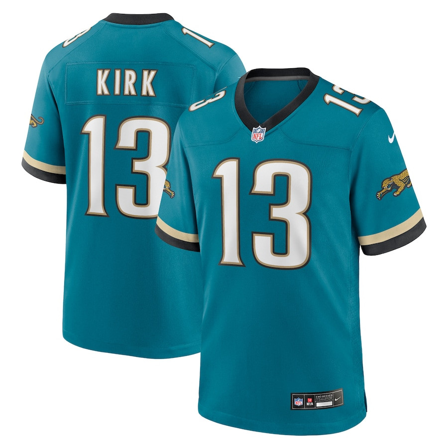 Christian Kirk 13 Jacksonville Jaguars Prowler Throwback Player Game Teal NFL Jersey Men's