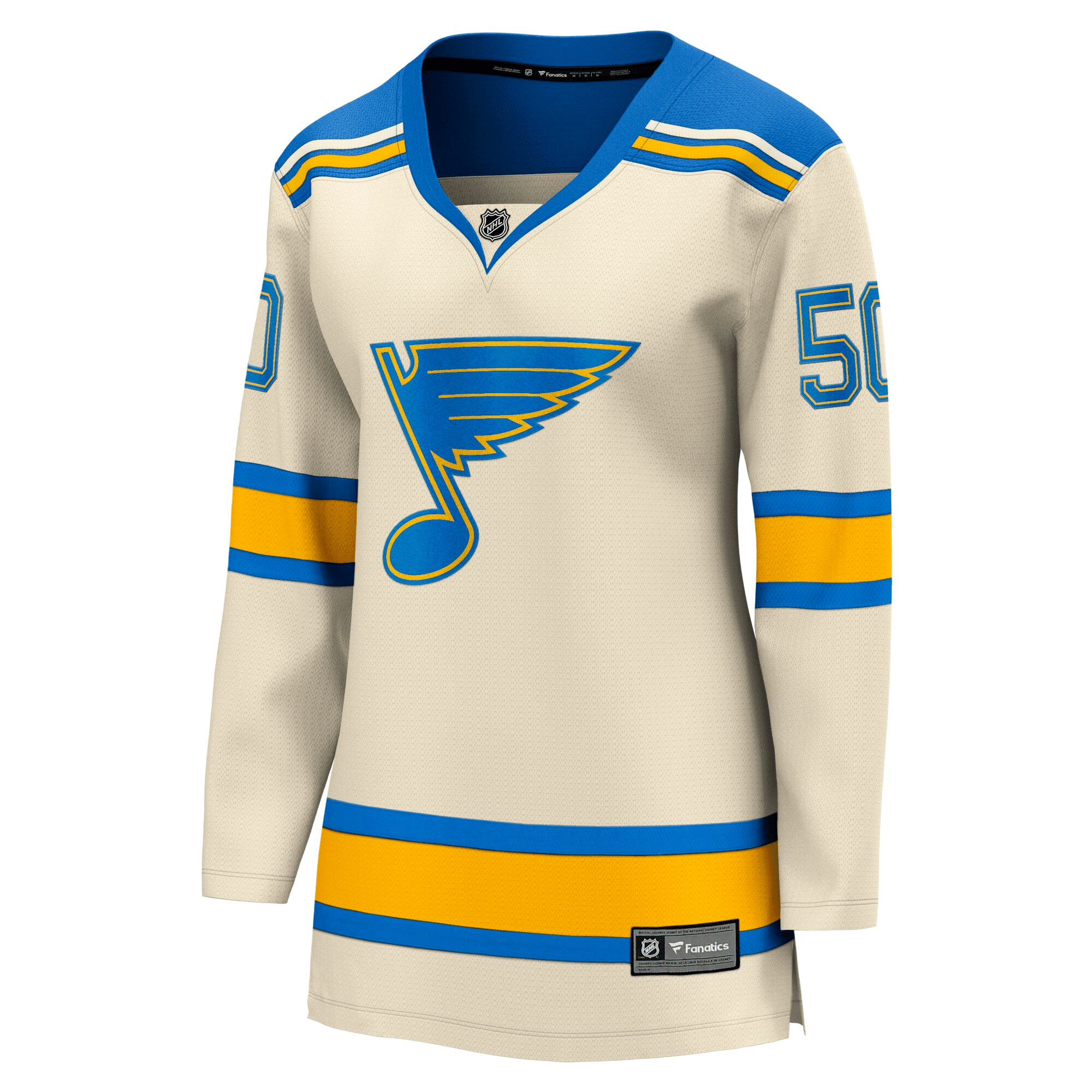 Jordan Binnington Cream St. Louis Blues 2022 Winter Classic Breakaway Player NHL Jersey Women's