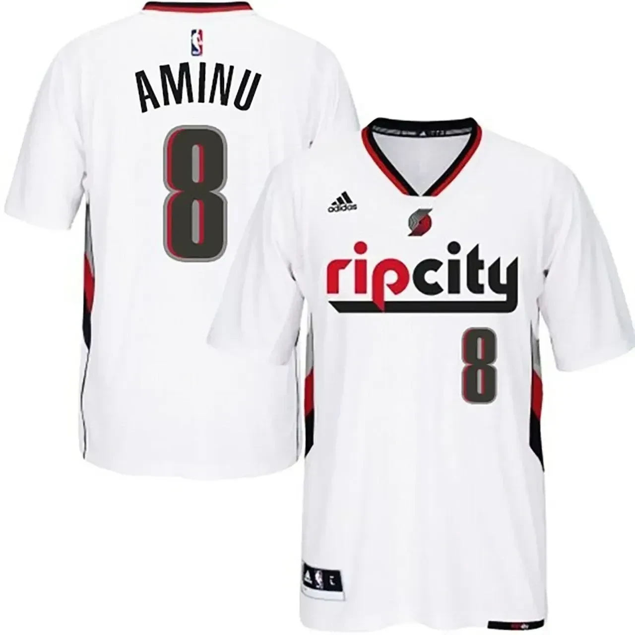 Portland Trail Blazers 8 New Swingman Ripcity Prid White Al-farouq Aminu NBA Jersey Men's