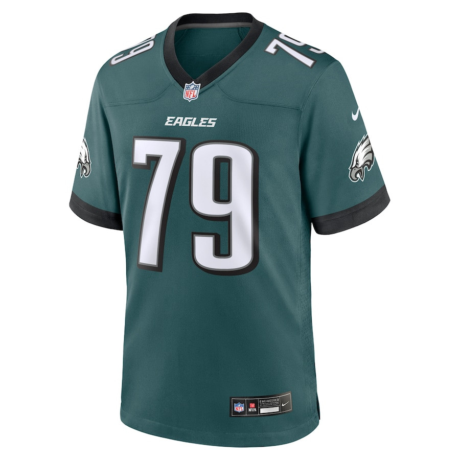 Lecitus Smith 79 Philadelphia Eagles Game Midnight Green NFL Jersey Men's