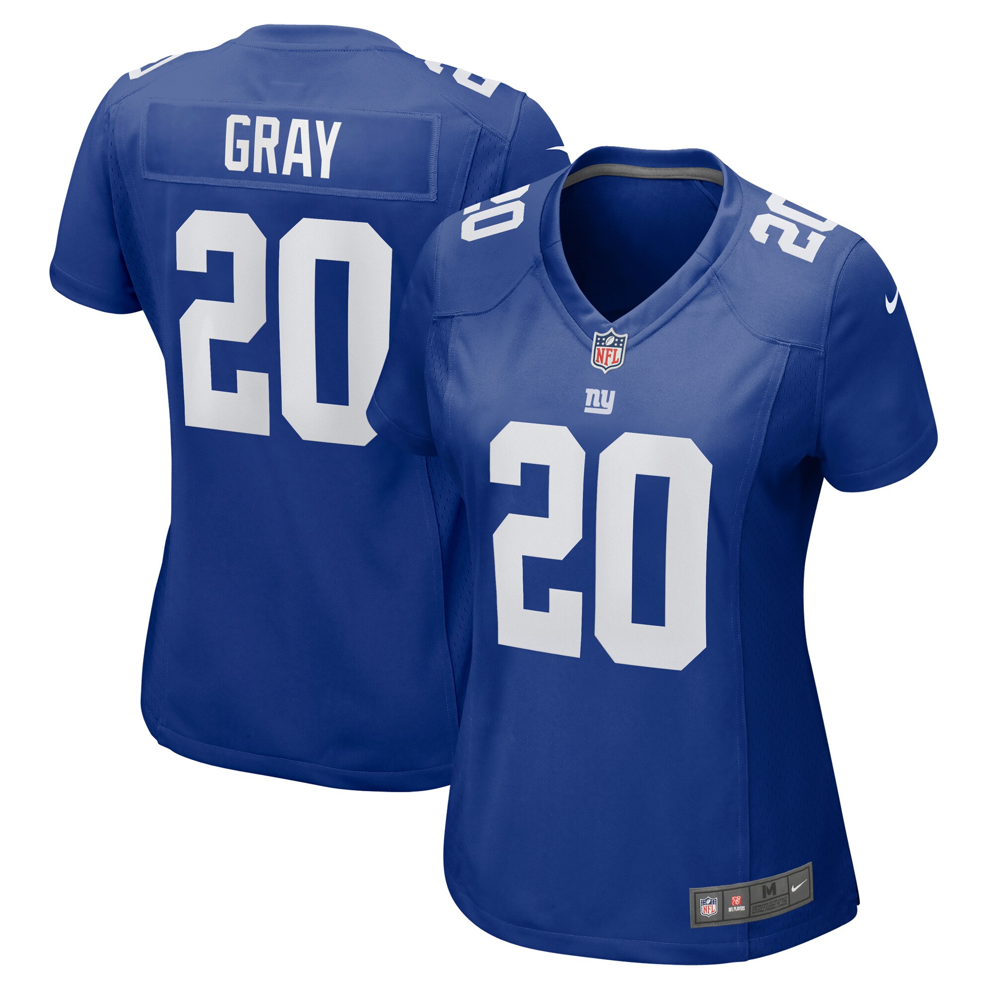 New York Giants Eric Gray Royal Game NFL Jersey Women's