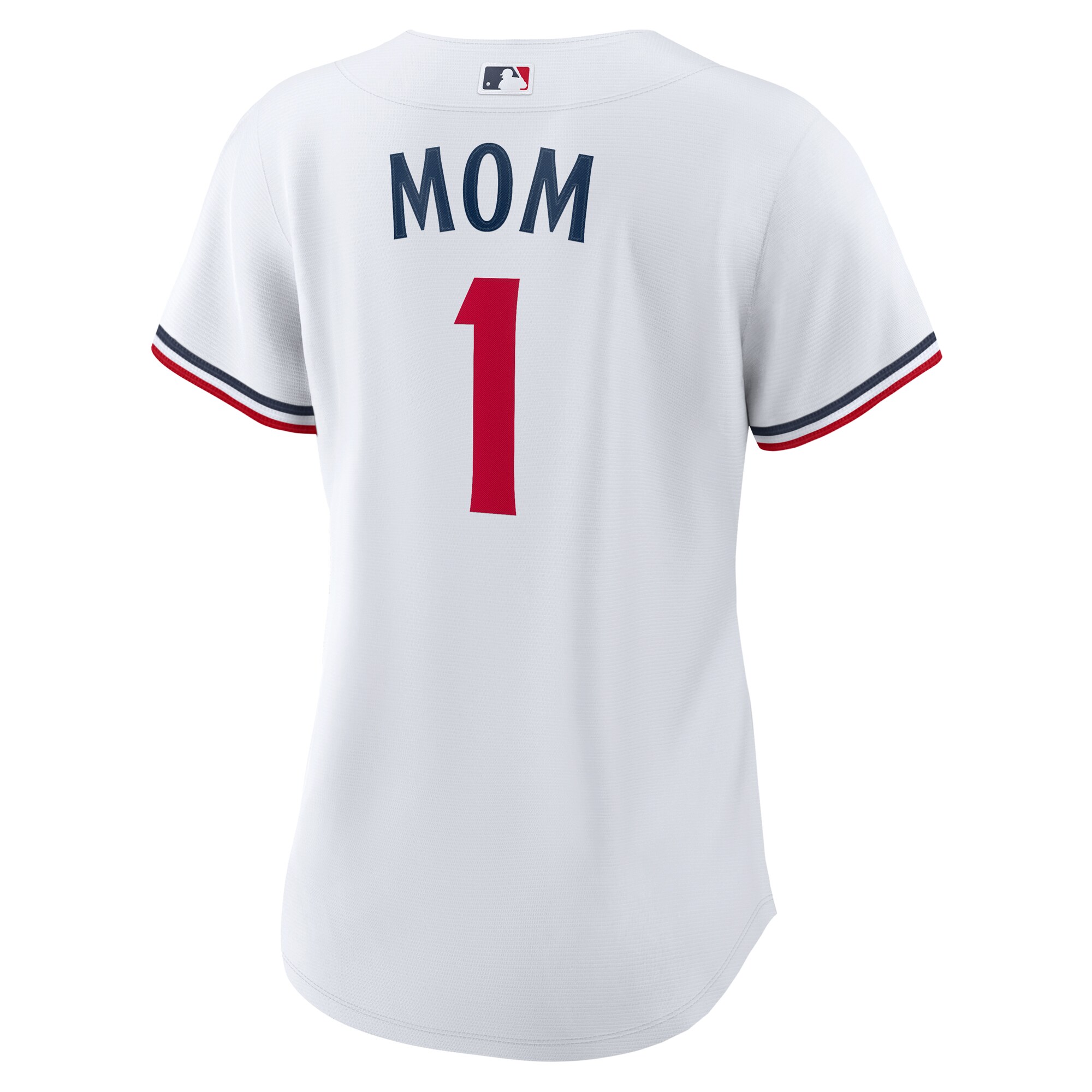 Minnesota Twins White #1 Mom Home MLB Jersey Women's