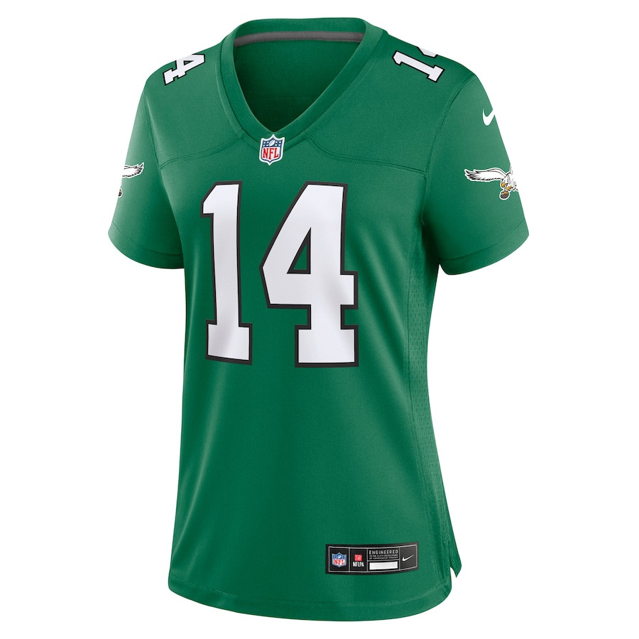 Kenneth Gainwell 14 Philadelphia Eagles Alternate Game Kelly Green NFL Jersey Women's