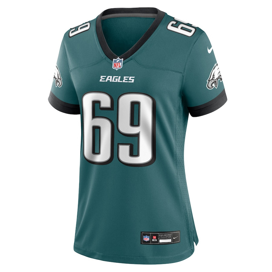 Landon Dickerson 69 Philadelphia Eagles Team Game Midnight Green NFL Jersey Women's