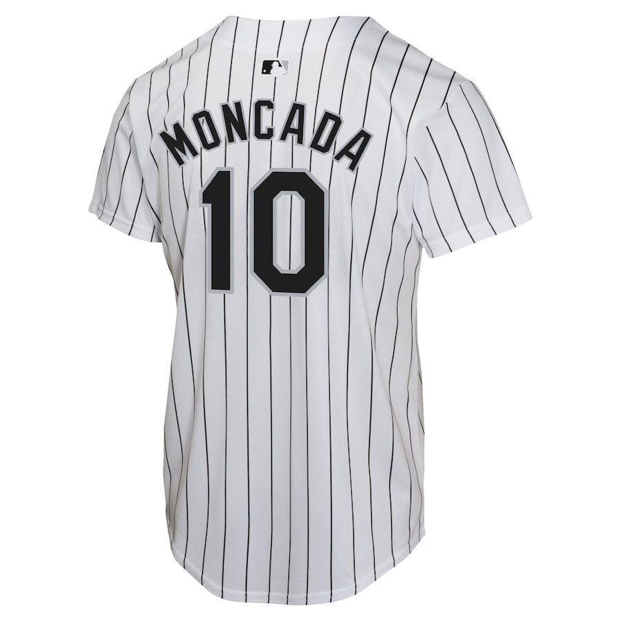 Yoan Moncada 10 Chicago White Sox Home Game Player White MLB Jersey Youth