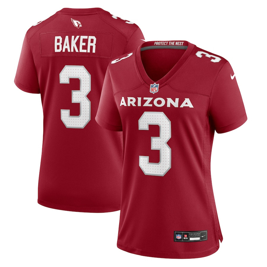 Budda Baker 3 Arizona Cardinals Game Cardinal NFL Jersey Women's
