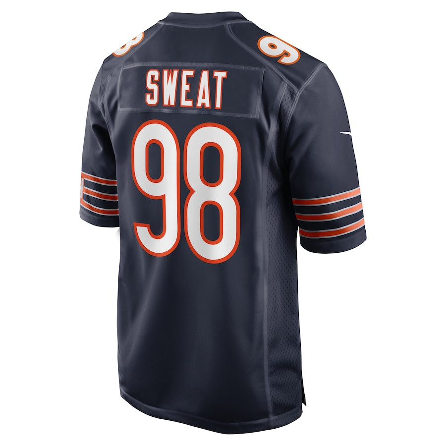 Montez Sweat 98 Chicago Bears Game Navy NFL Jersey Men's