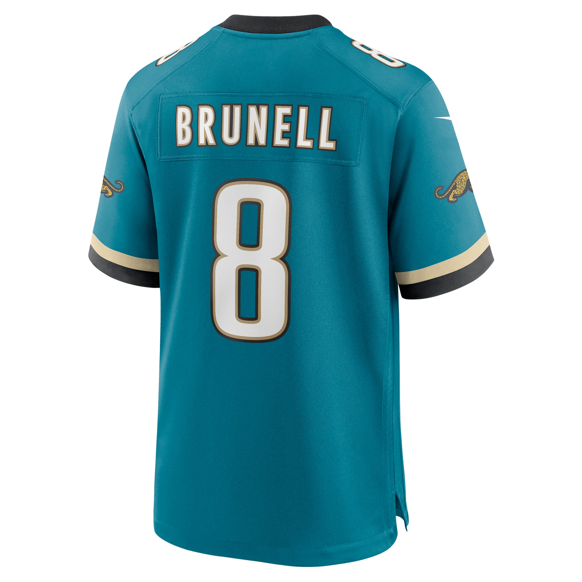 Jacksonville Jaguars Mark Brunell Teal Prowler Throwback Retired Player Game NFL Jersey Men's