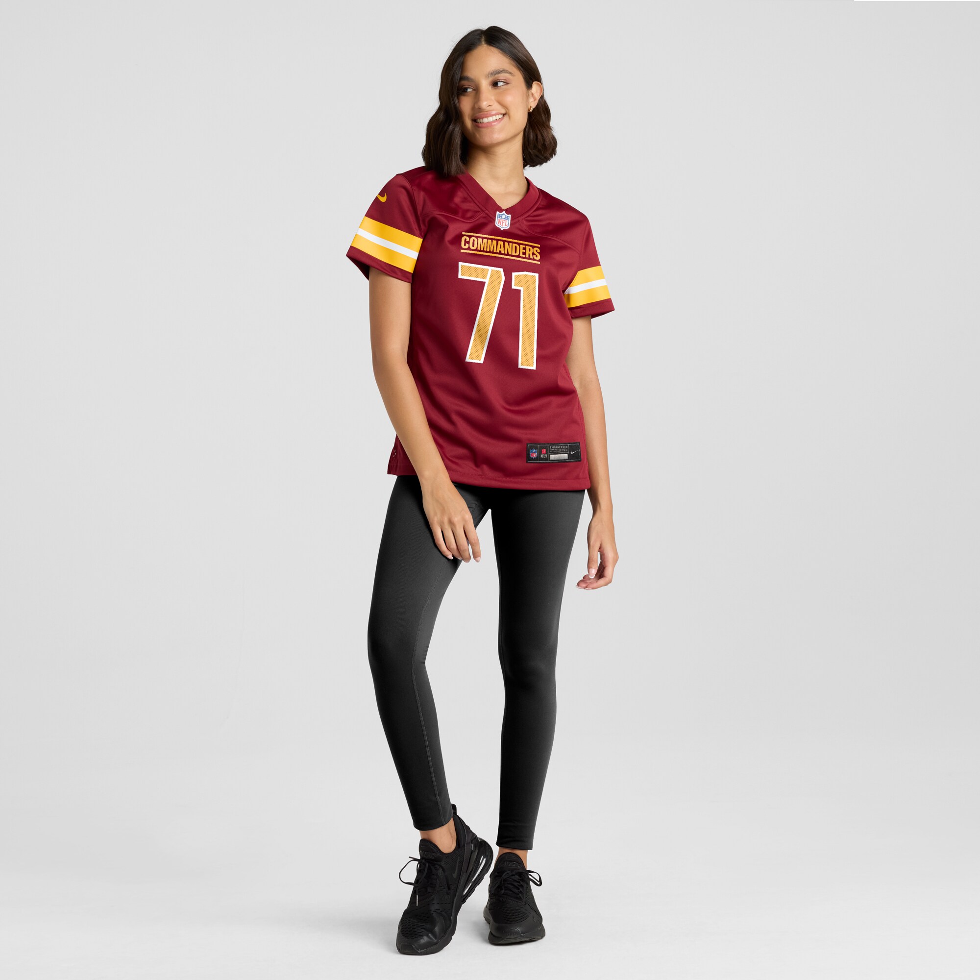 Washington Commanders Andrew Wylie Burgundy Game Player NFL Jersey Women's