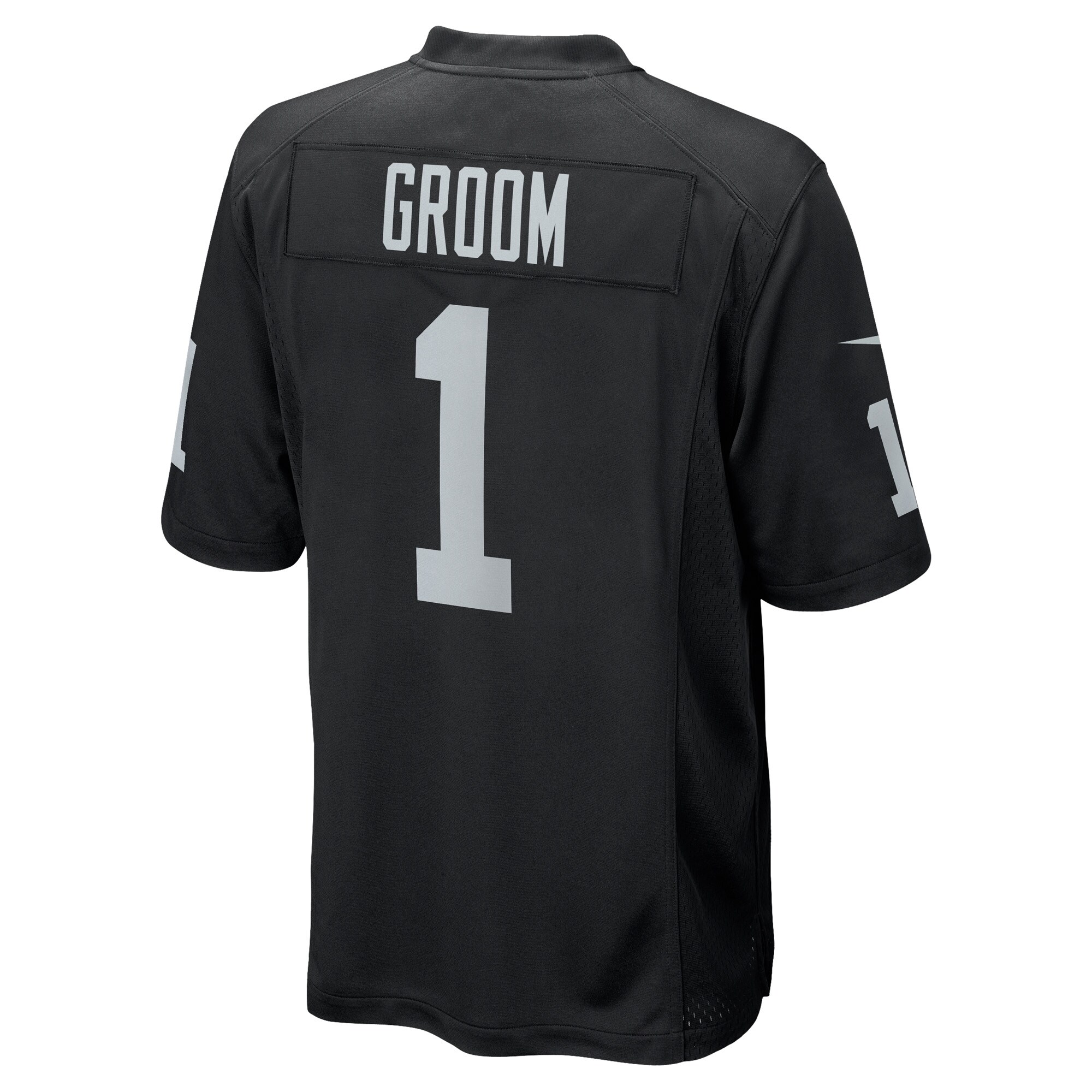 Las Vegas Raiders Number 1 Groom Black Game NFL Jersey Men's