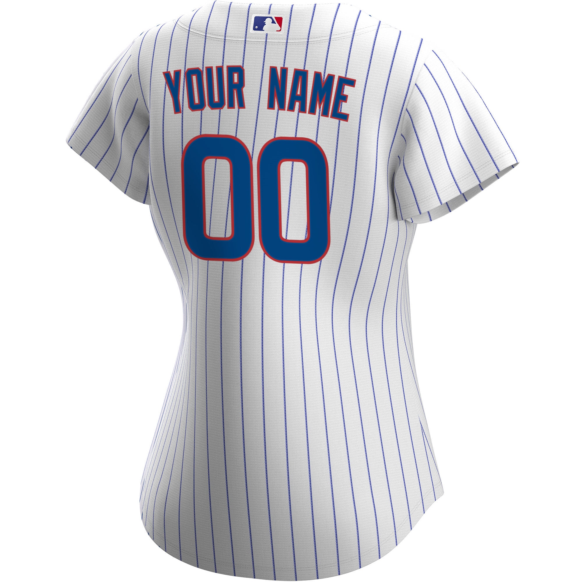 Chicago Cubs White Home Custom MLB Jersey Women's