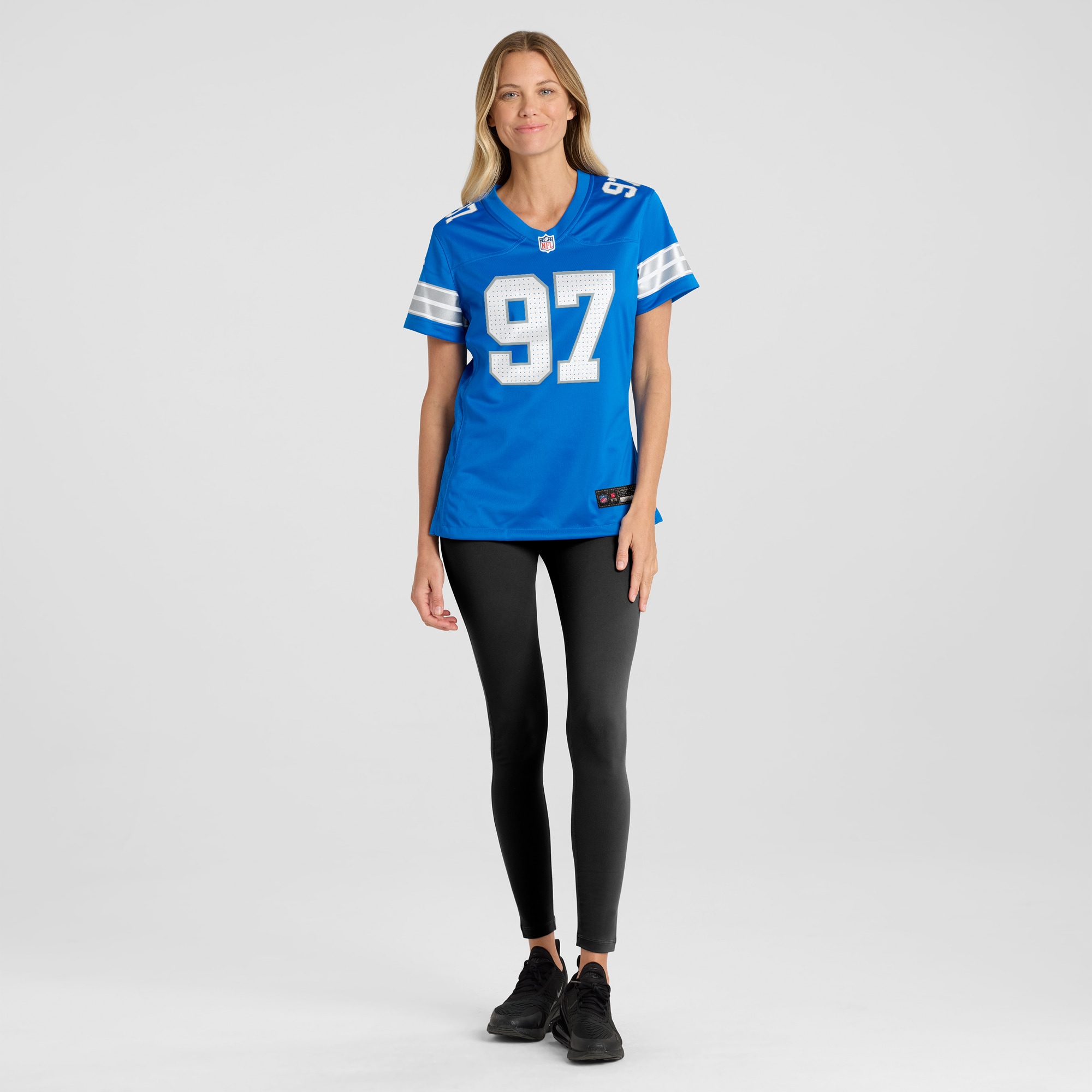 Detroit Lions Aidan Hutchinson Blue Game NFL Jersey Women's