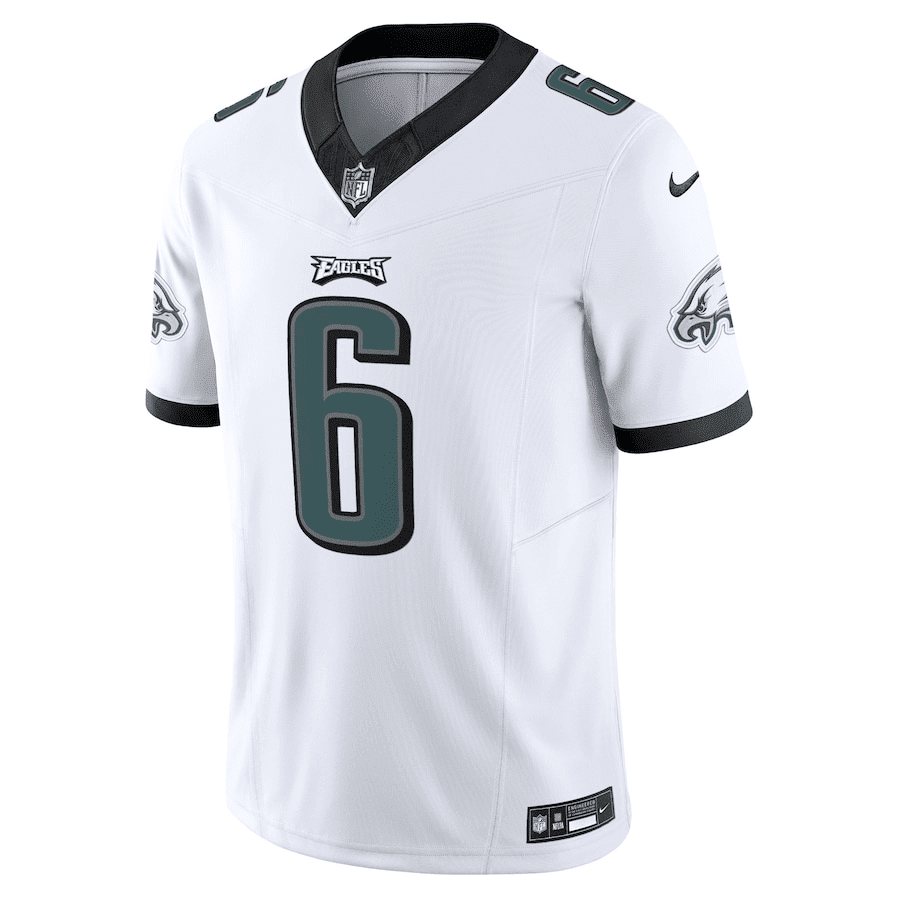 DeVonta Smith 6 Philadelphia Eagles Vapor F.U.S.E. Limited White NFL Jersey Men's