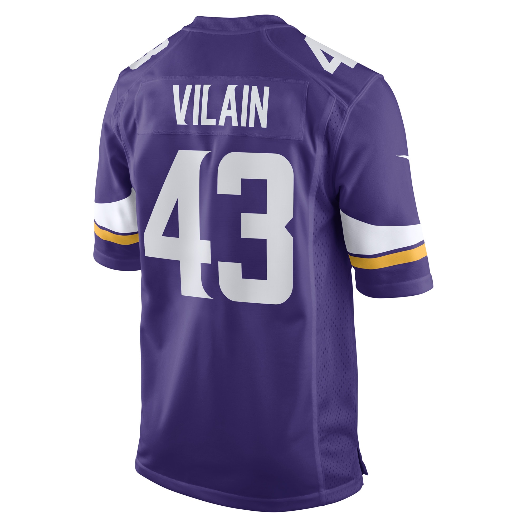 Minnesota Vikings Luiji Vilain Purple Game Player NFL Jersey Men's