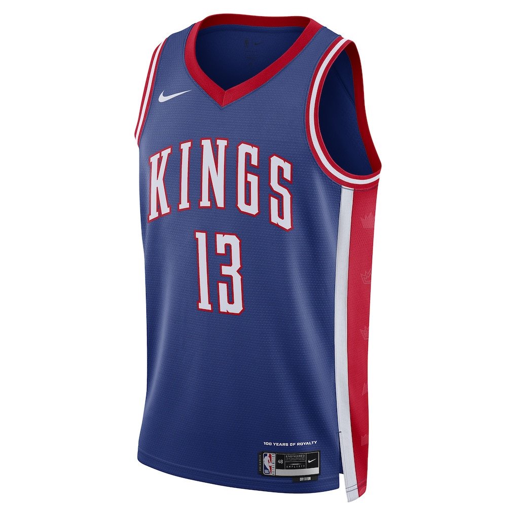 Keegan Murray 13 Sacramento Kings Unisex 2024/25 Swingman Player City Edition Blue NBA Jersey Unisex