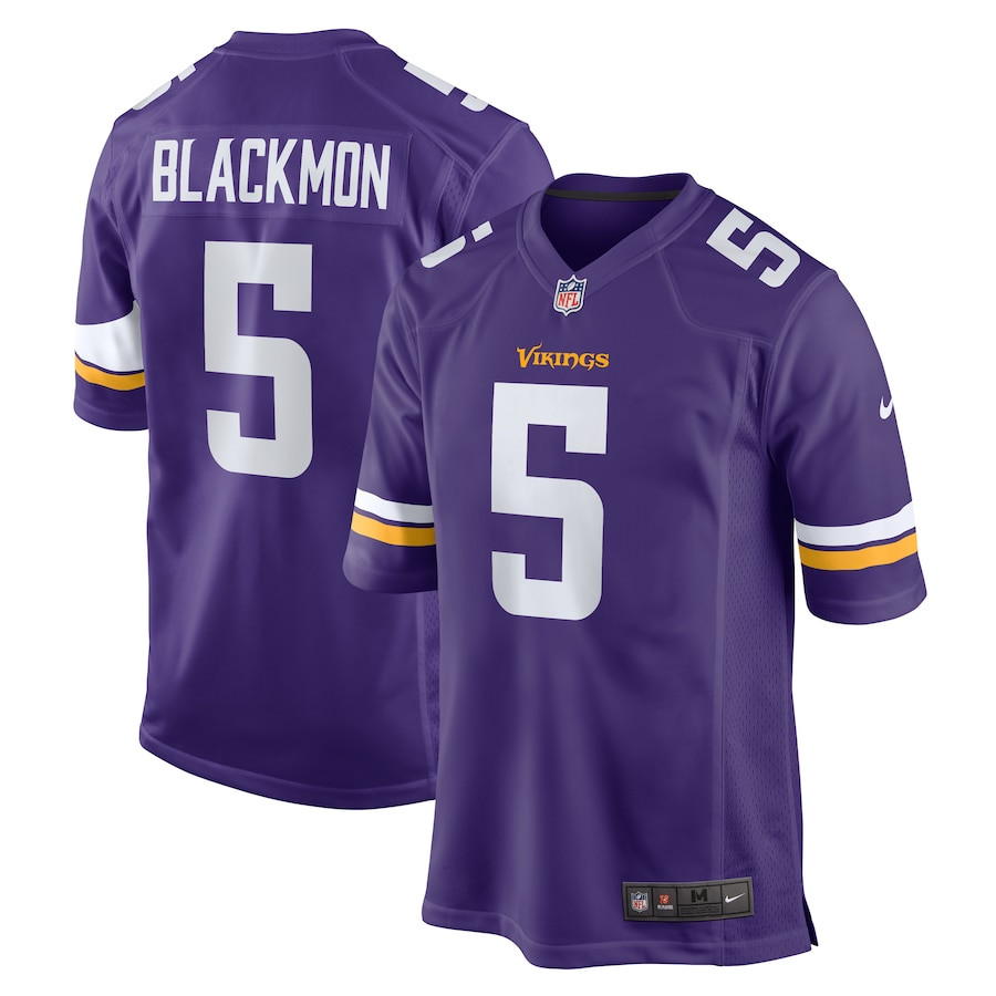 Mekhi Blackmon 5 Minnesota Vikings Game Purple NFL Jersey Men's