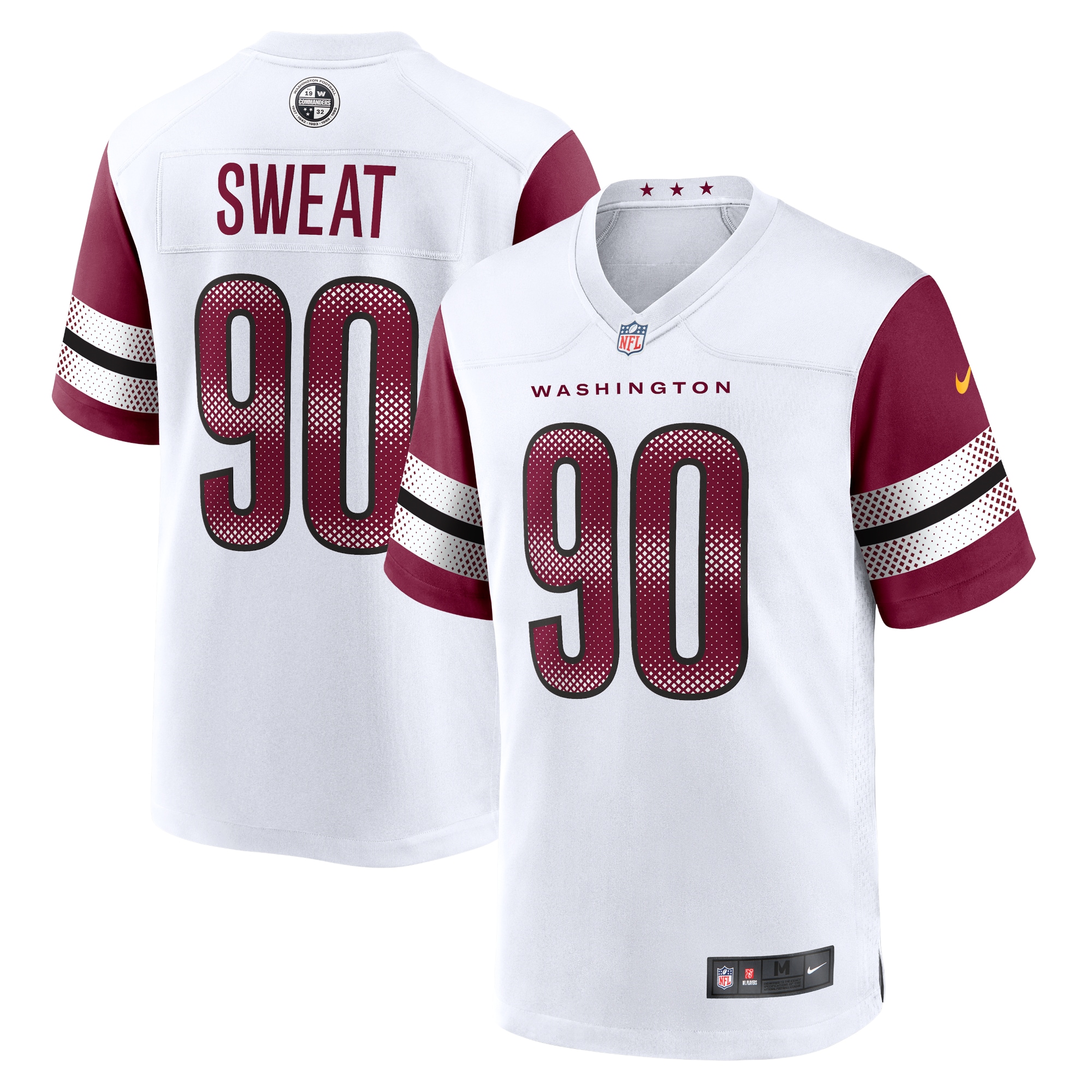 Washington Commanders Montez Sweat White Game NFL Jersey Men's