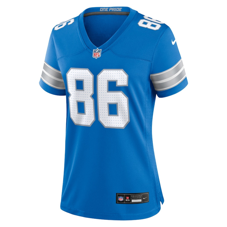 Sean McKeon 86 Detroit Lions Game Blue NFL Jersey Women's