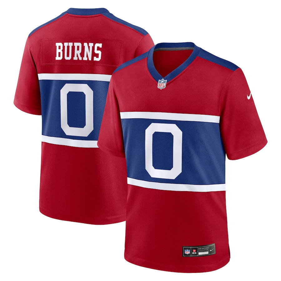 Brian Burns 0 New York Giants Alternate Game Century Red NFL Jersey Men's