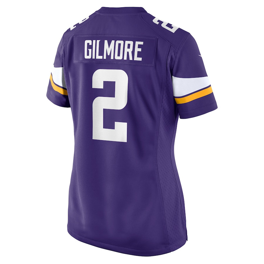 Stephon Gilmore 2 Minnesota Vikings Game Purple NFL Jersey Women's