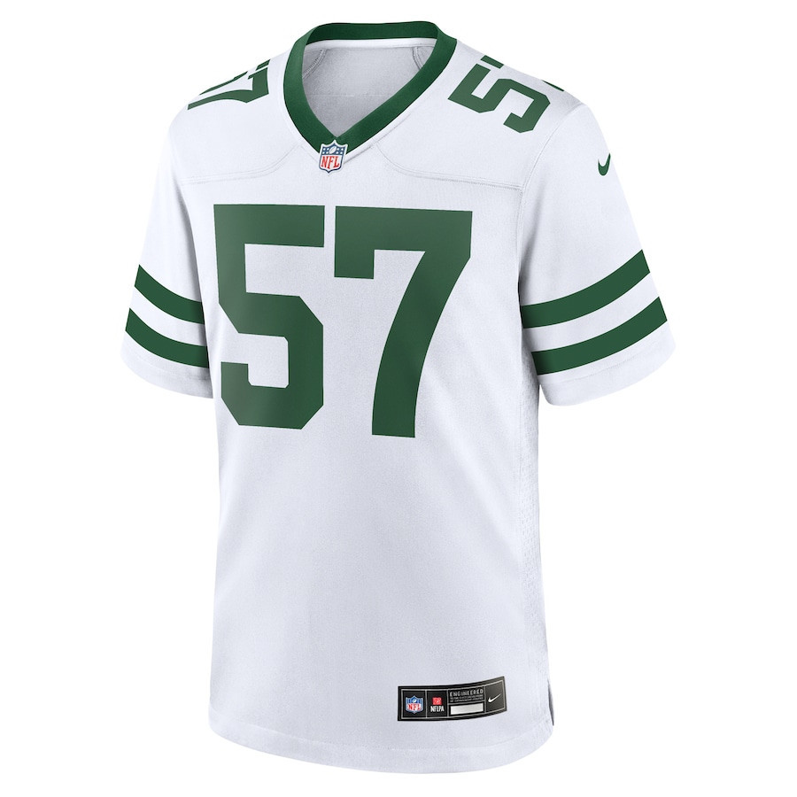 C.J. Mosley 57 New York Jets Game Legacy White NFL Jersey Men's