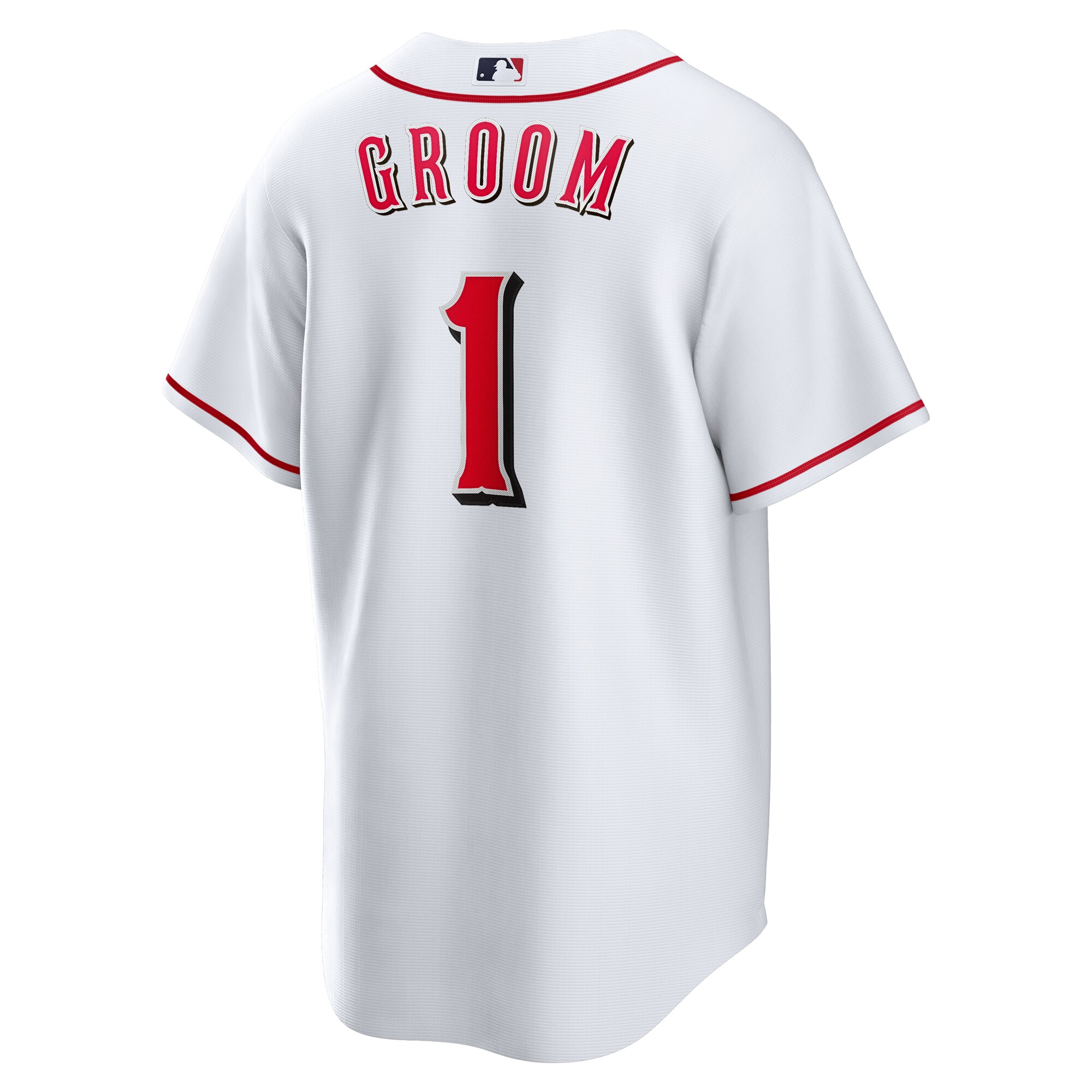 Cincinnati Reds White #1 Groom Home MLB Jersey Men's