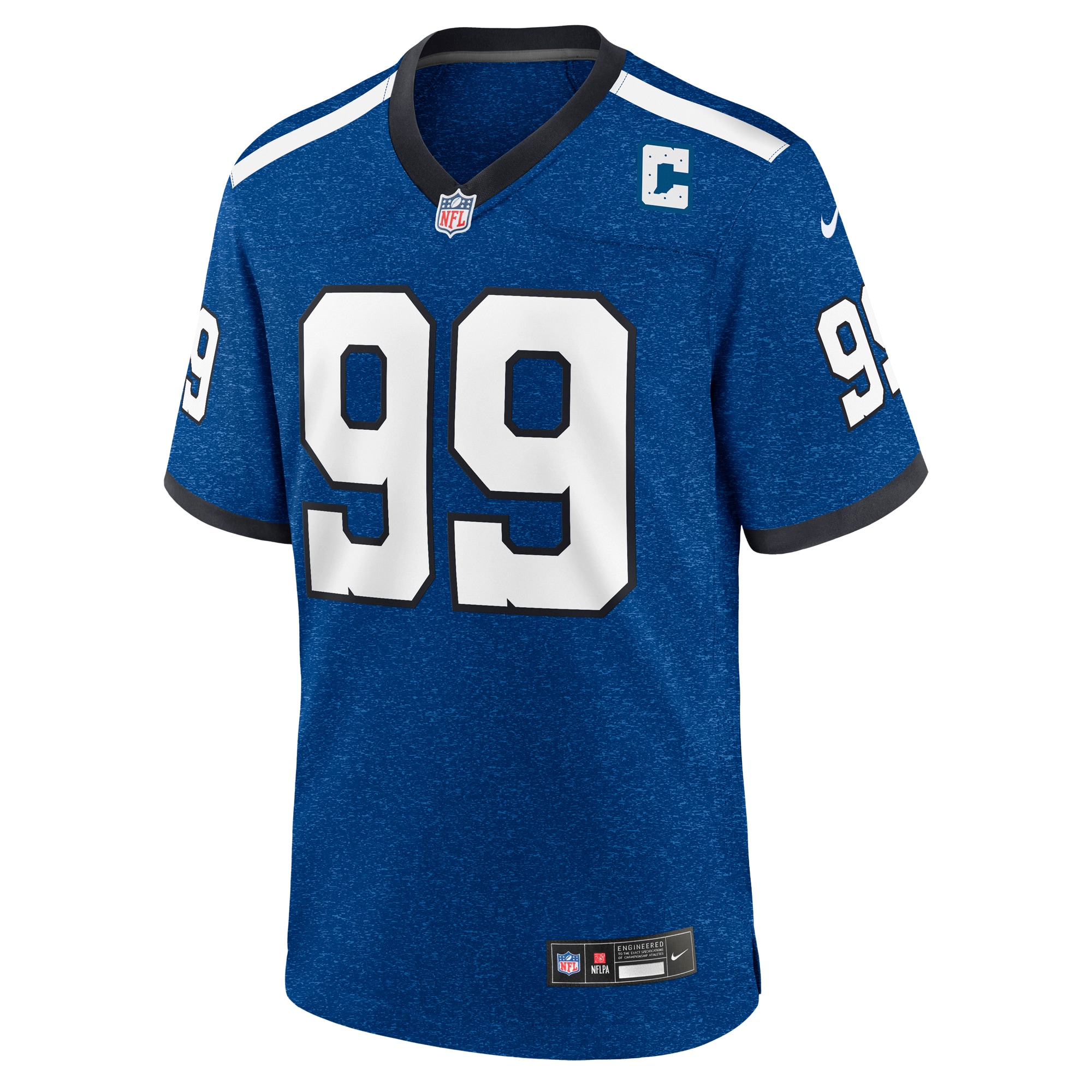 Indianapolis Colts DeForest Buckner Royal Indiana Nights Alternate Game NFL Jersey Men's