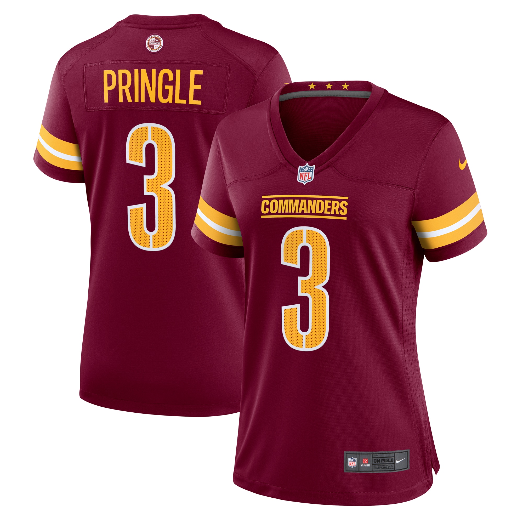Washington Commanders Byron Pringle Burgundy Game NFL Jersey Women's