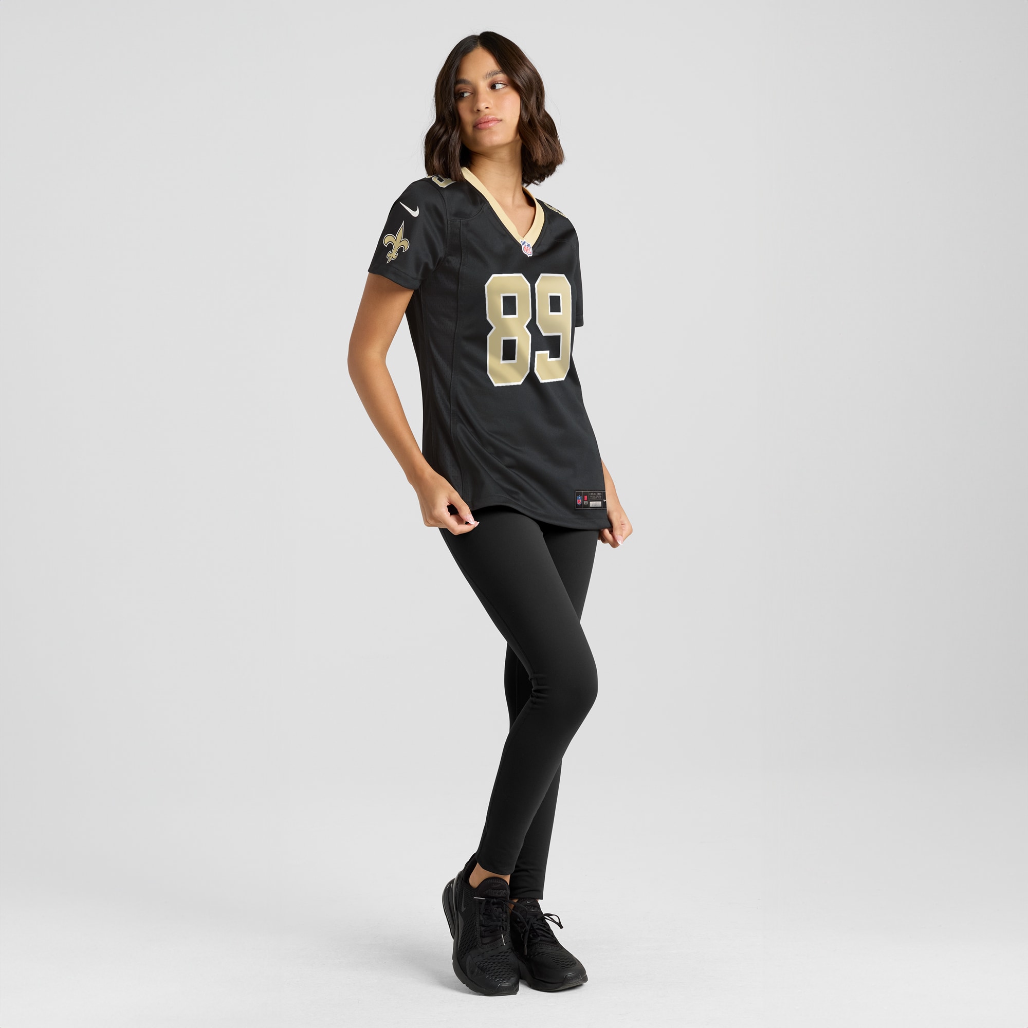 New Orleans Saints Rashid Shaheed Black Game Player NFL Jersey Women's