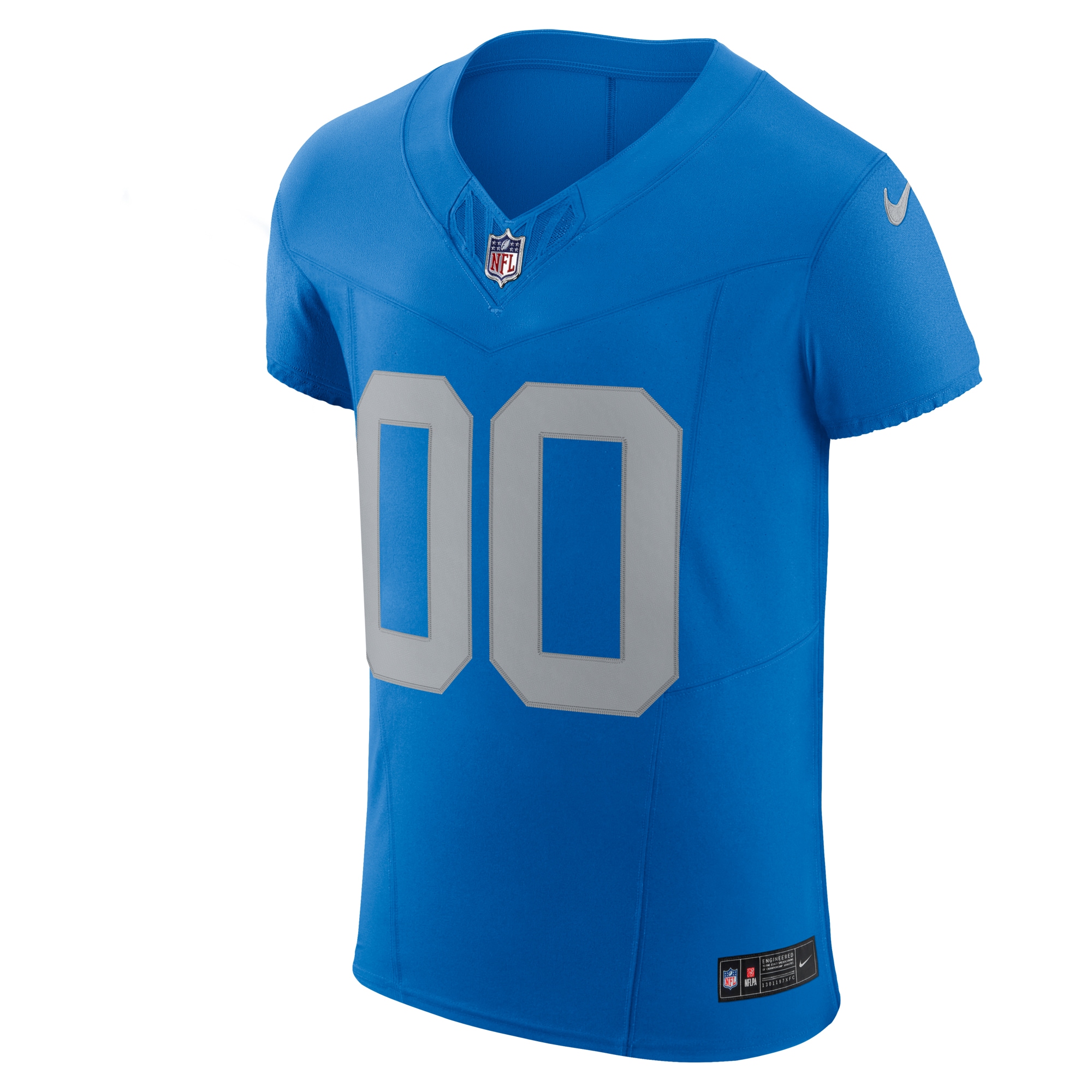 Detroit Lions Blue Alternate Vapor F.U.S.E. Elite Custom NFL Jersey Men's