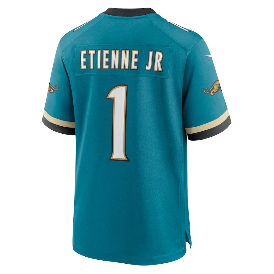 Travis Etienne Jr 1 Jacksonville Jaguars Prowler Throwback Player Game Teal NFL Jersey Men's