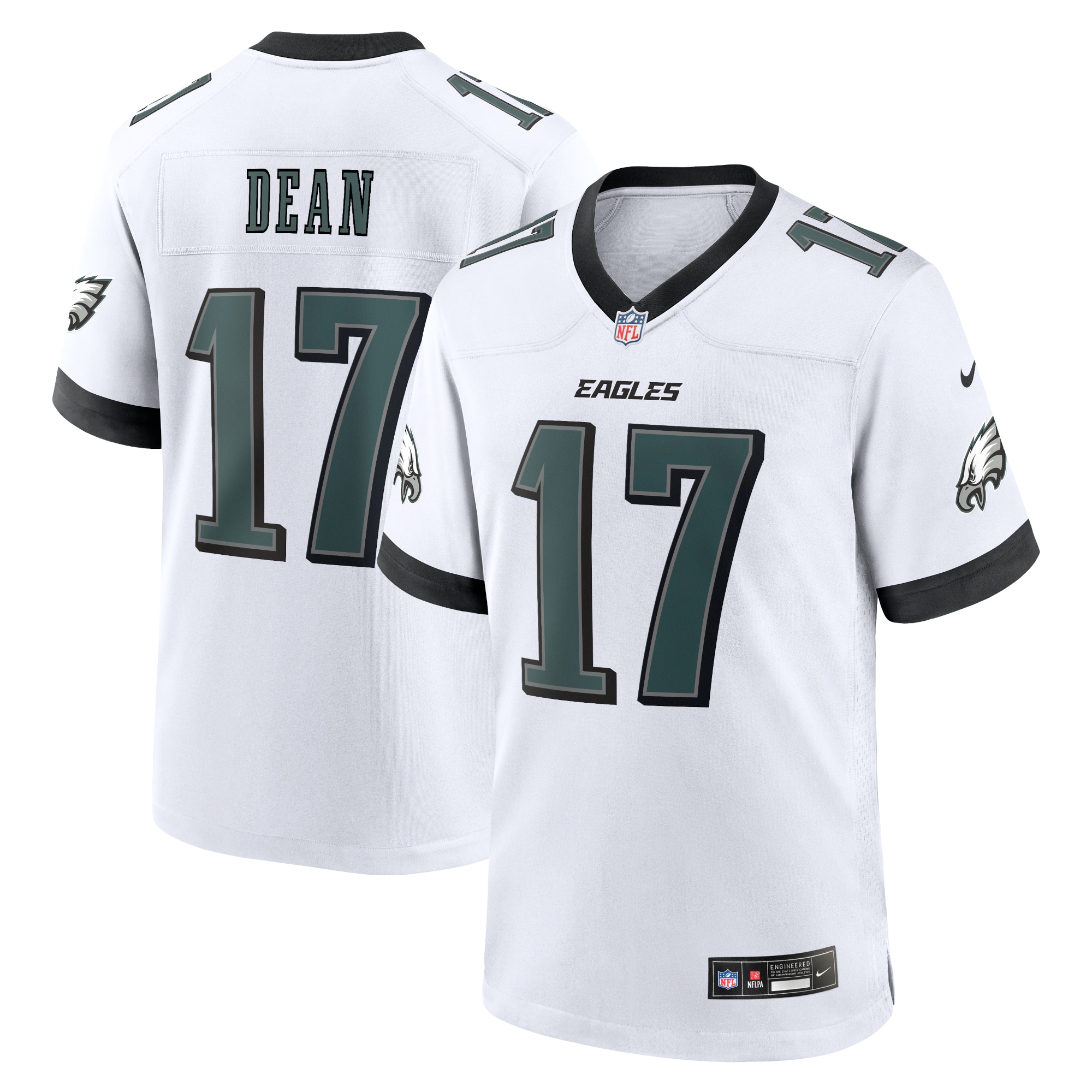 Philadelphia Eagles Nakobe Dean White White Game NFL Jersey Men's