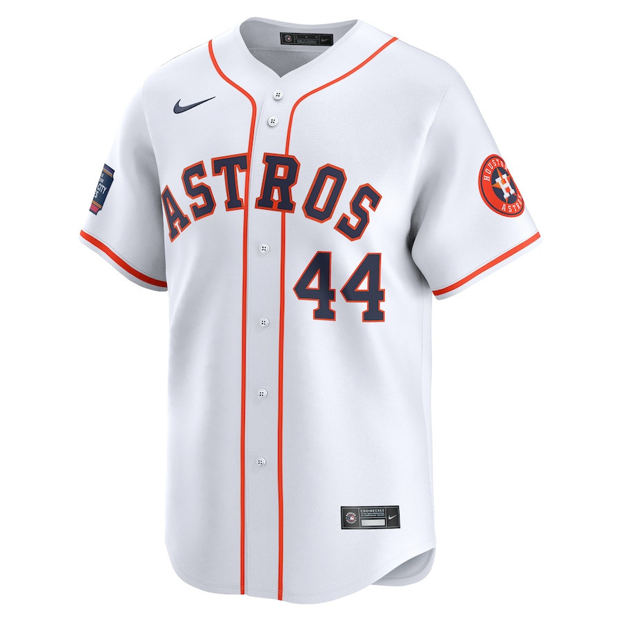 Yordan Alvarez 44 Houston Astros 2024 World Tour Mexico City Series Home Limited White MLB Jersey Men's