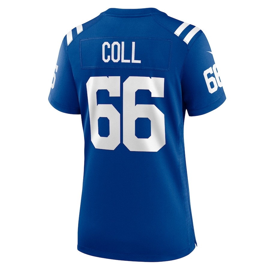 Ryan Coll 66 Indianapolis Colts Game Royal NFL Jersey Women's