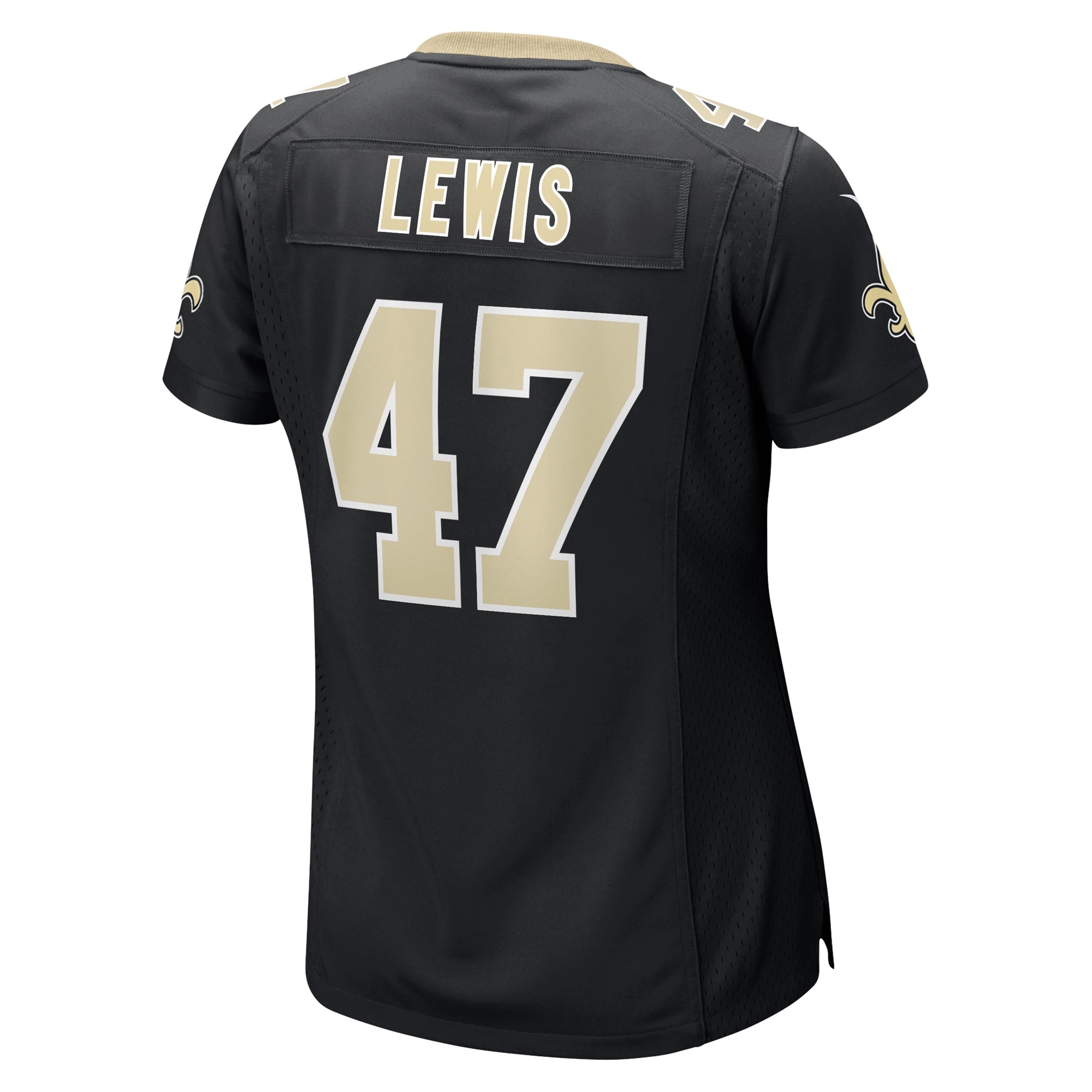 New Orleans Saints Terrell Lewis Black Game NFL Jersey Women's