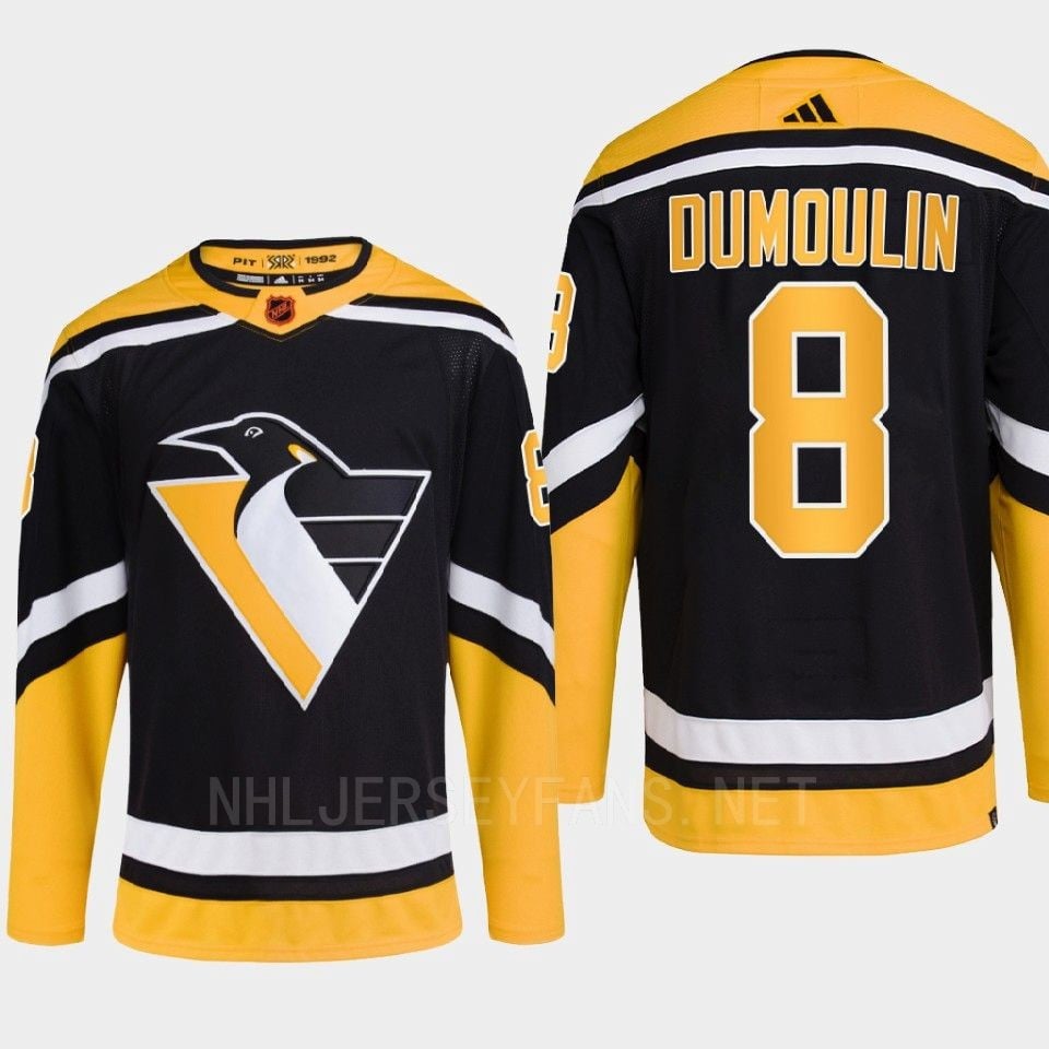 Pittsburgh Penguins 2022 Reverse Retro 2.0 Brian Dumoulin 38 Black Primegreen NHL Jersey Men's