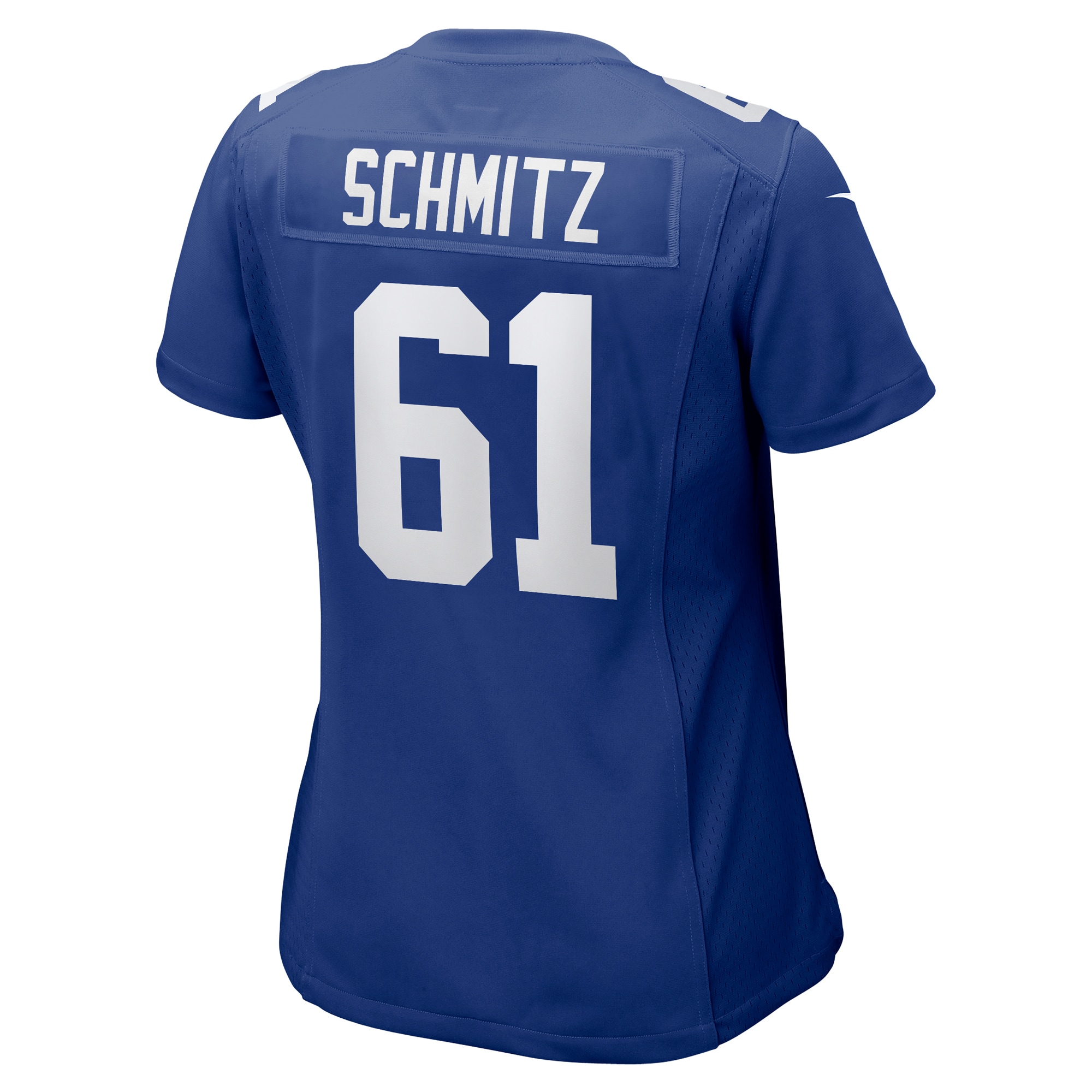 New York Giants John Michael Schmitz Royal Team Game NFL Jersey Women's
