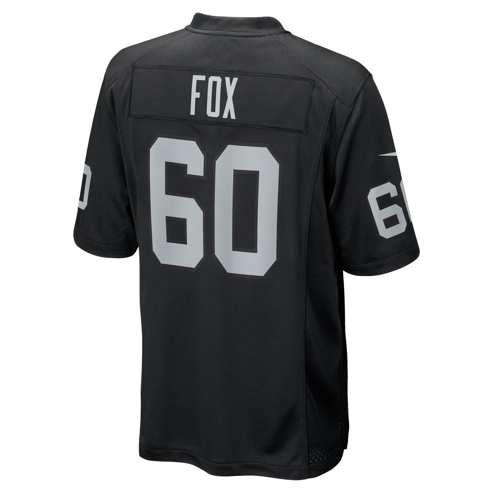 Las Vegas Raiders Tomari Fox Black Team Game NFL Jersey Men's