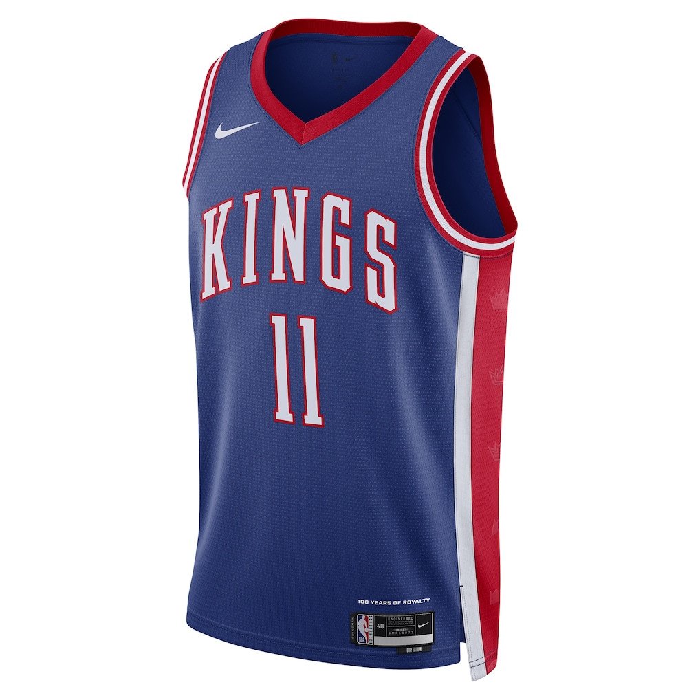 Domantas Sabonis 11 Sacramento Kings Unisex 2024/25 Swingman Player City Edition Blue NBA Jersey Unisex